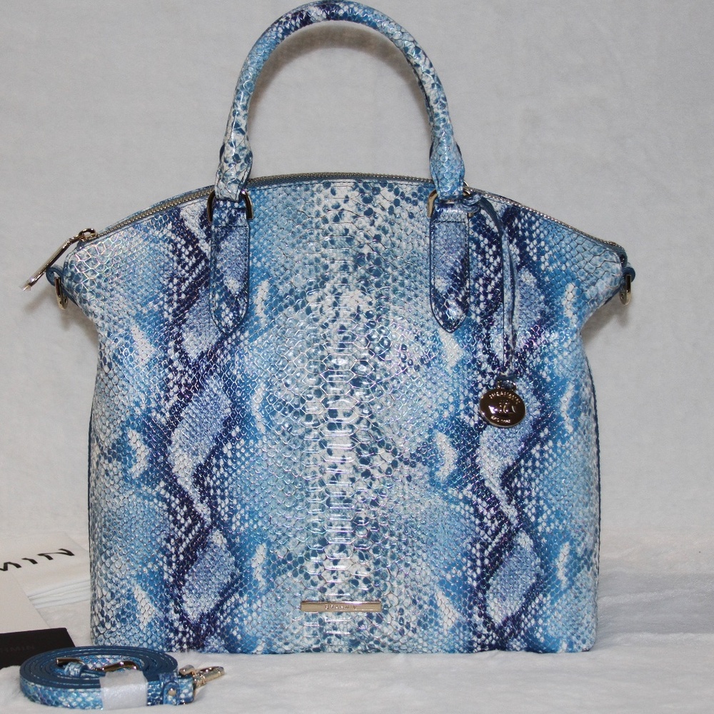 NWT Brahmin Large Duxbury Satchel Tote Bag Leather Purse